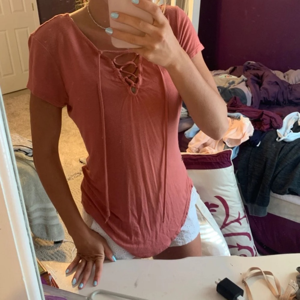 Lace Up Tee Shirt
